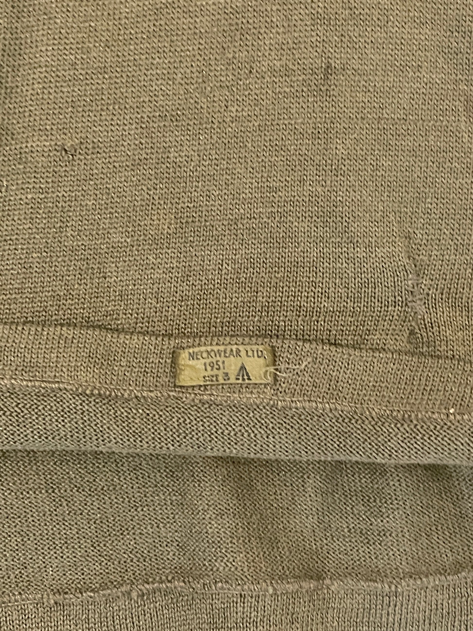 British Jungle Jumper Dated 1951 Neckwear