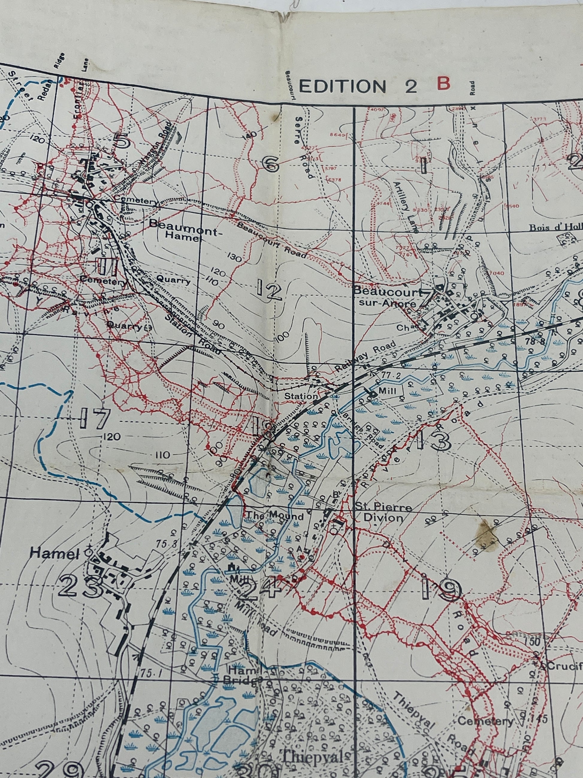 1916 Trench Map 57D SE 28/04/1916