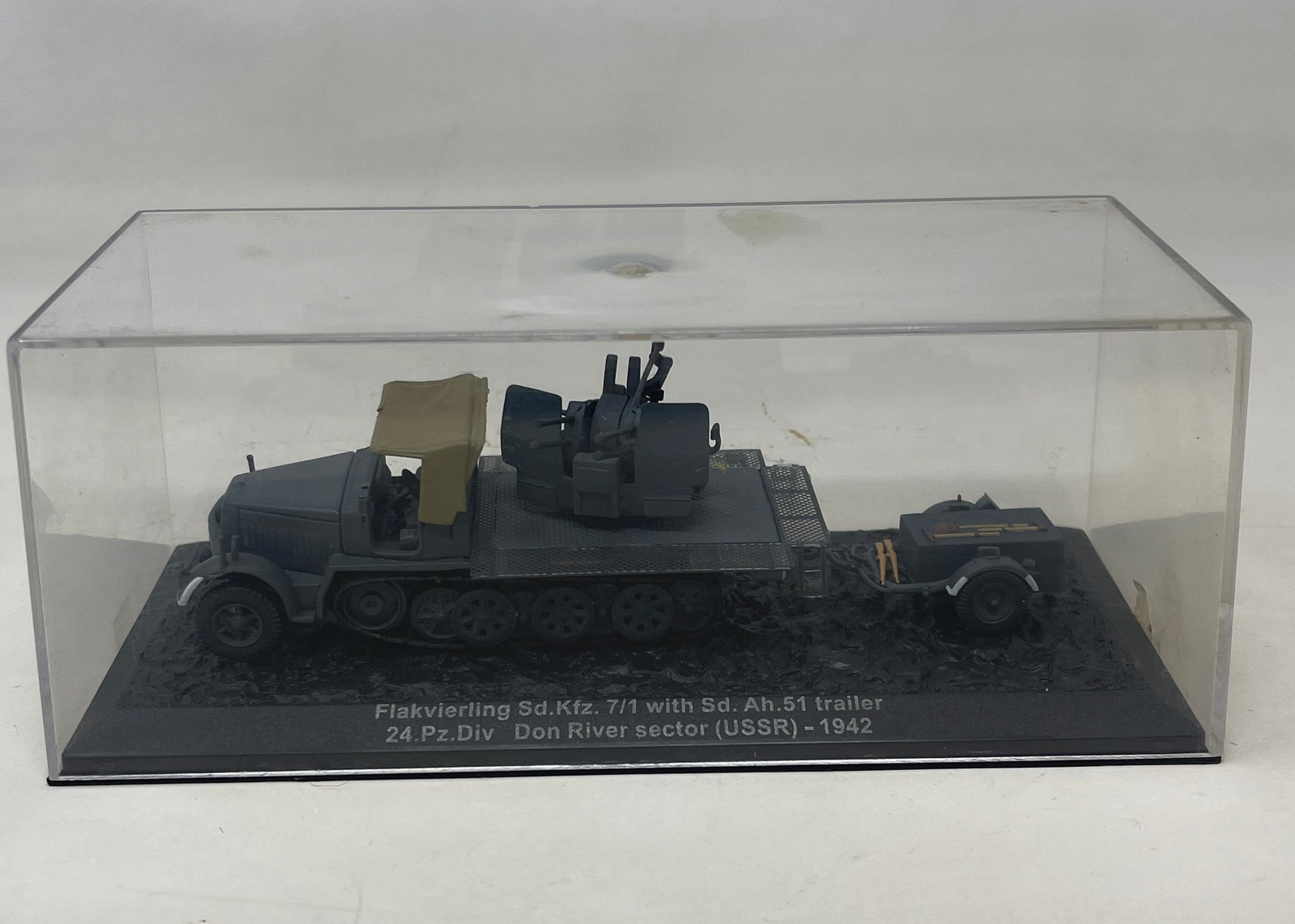 DeAgostini 1/72 Sd.Kfz.7/1 Flakvierling AA w/Sd.Ah.51 Trailer 24th Panzer Div