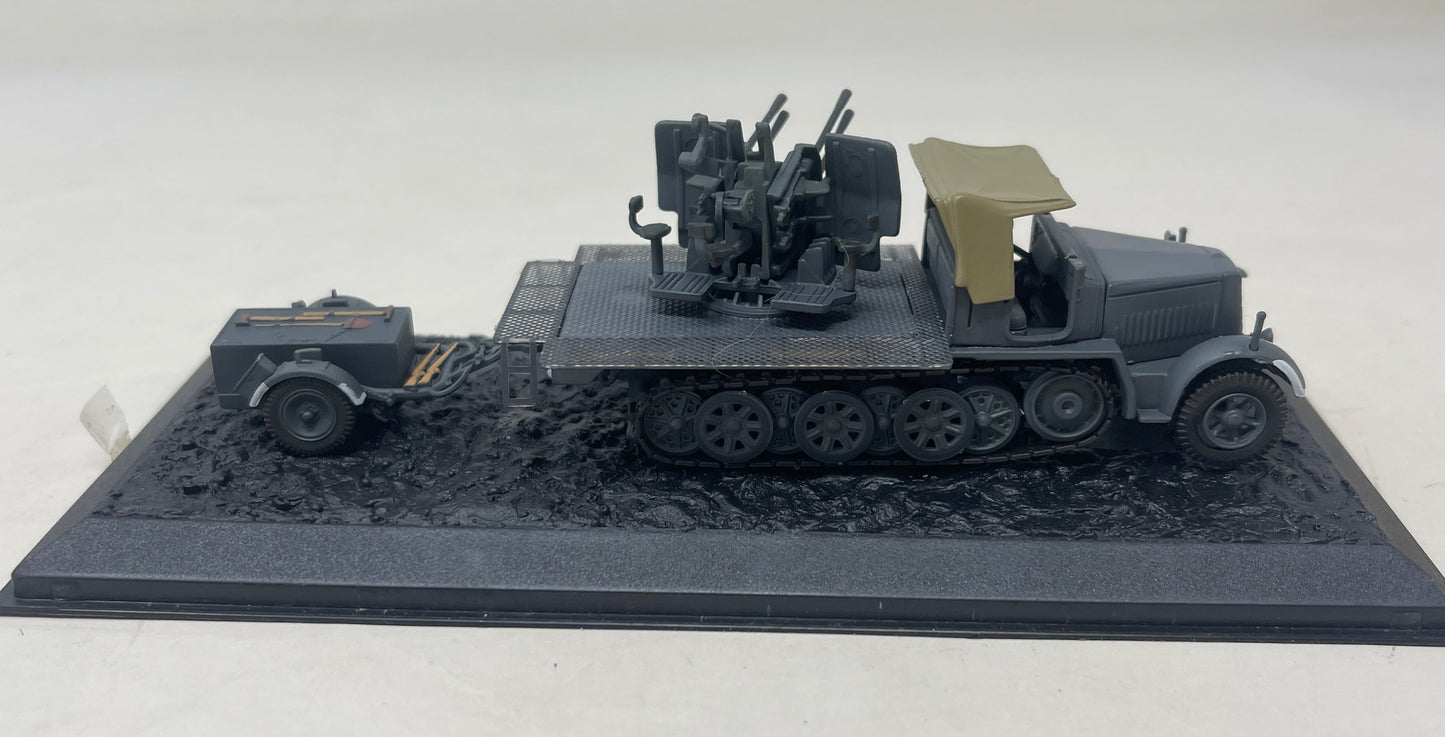 DeAgostini 1/72 Sd.Kfz.7/1 Flakvierling AA w/Sd.Ah.51 Trailer 24th Panzer Div