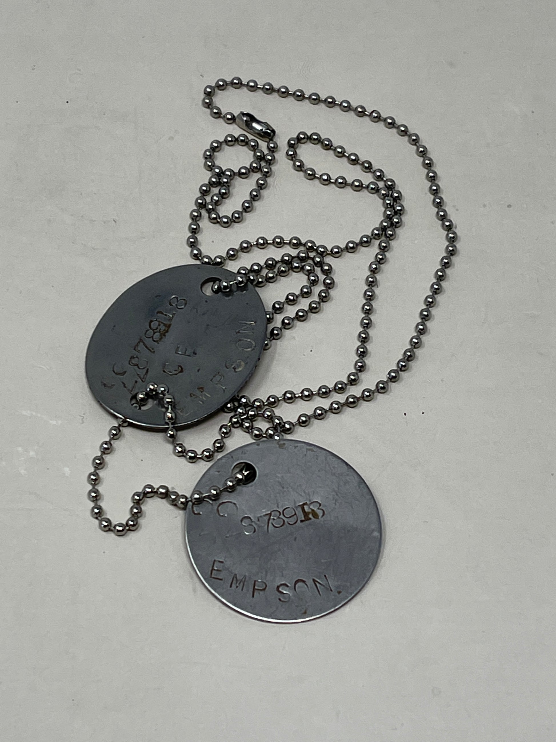 British Army 1950's ID Discs ( Dog Tags )