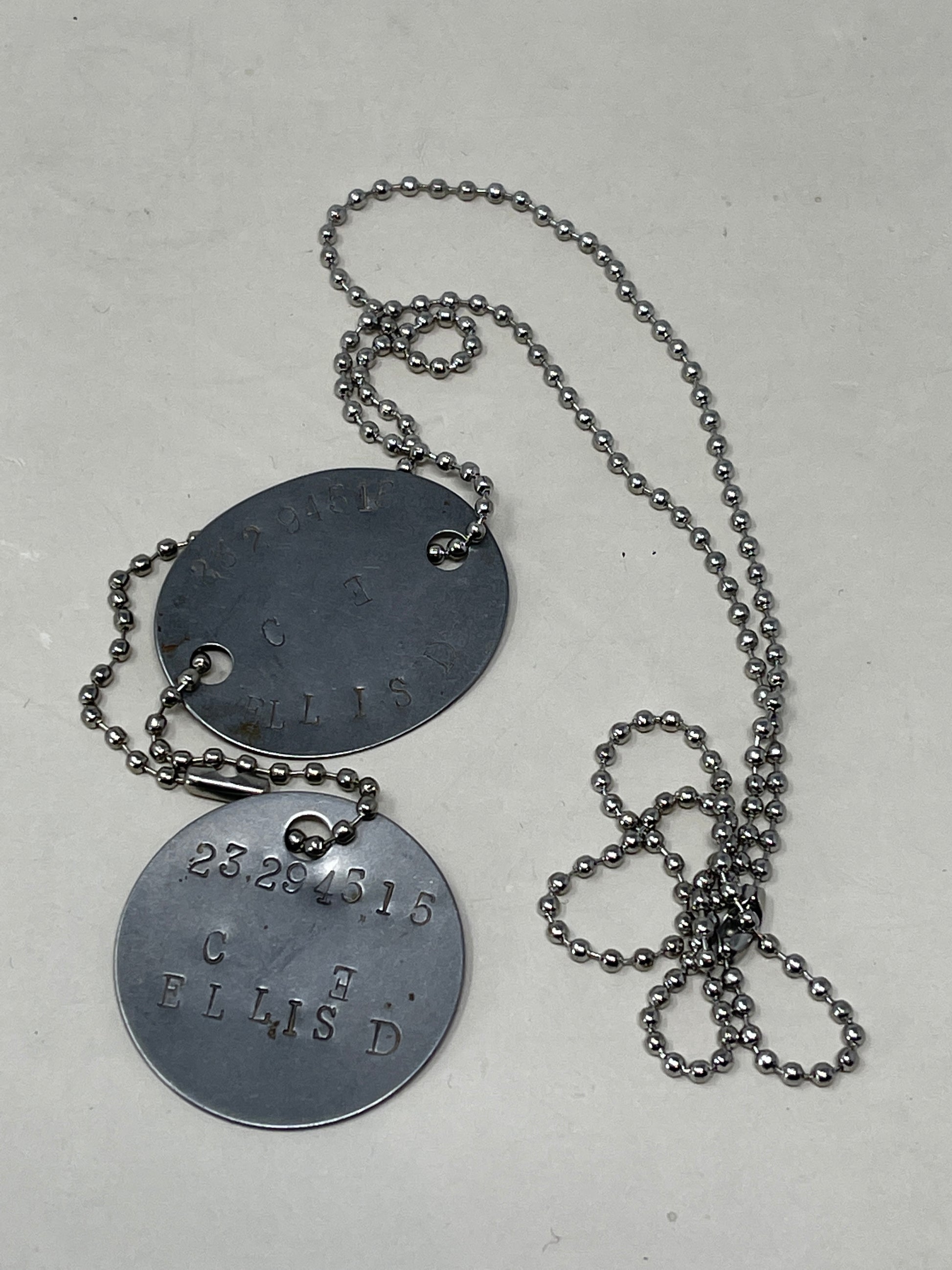 British Army 1950's ID Discs ( Dog Tags )