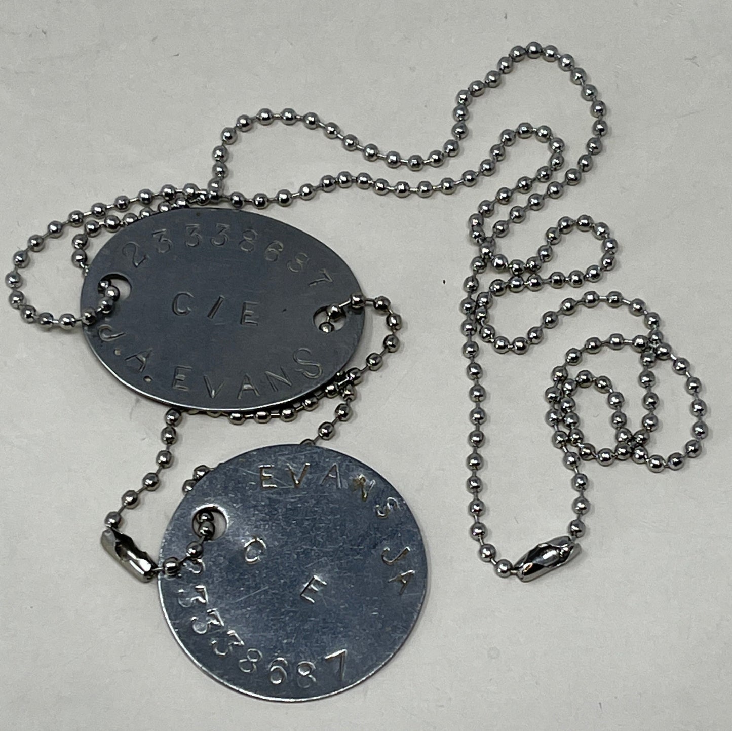 British Army 1950's ID Discs ( Dog Tags )