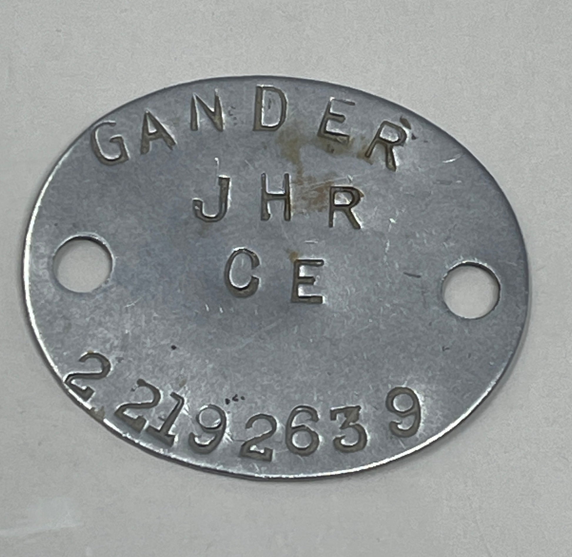 British Army 1950's ID Discs ( Dog Tags )