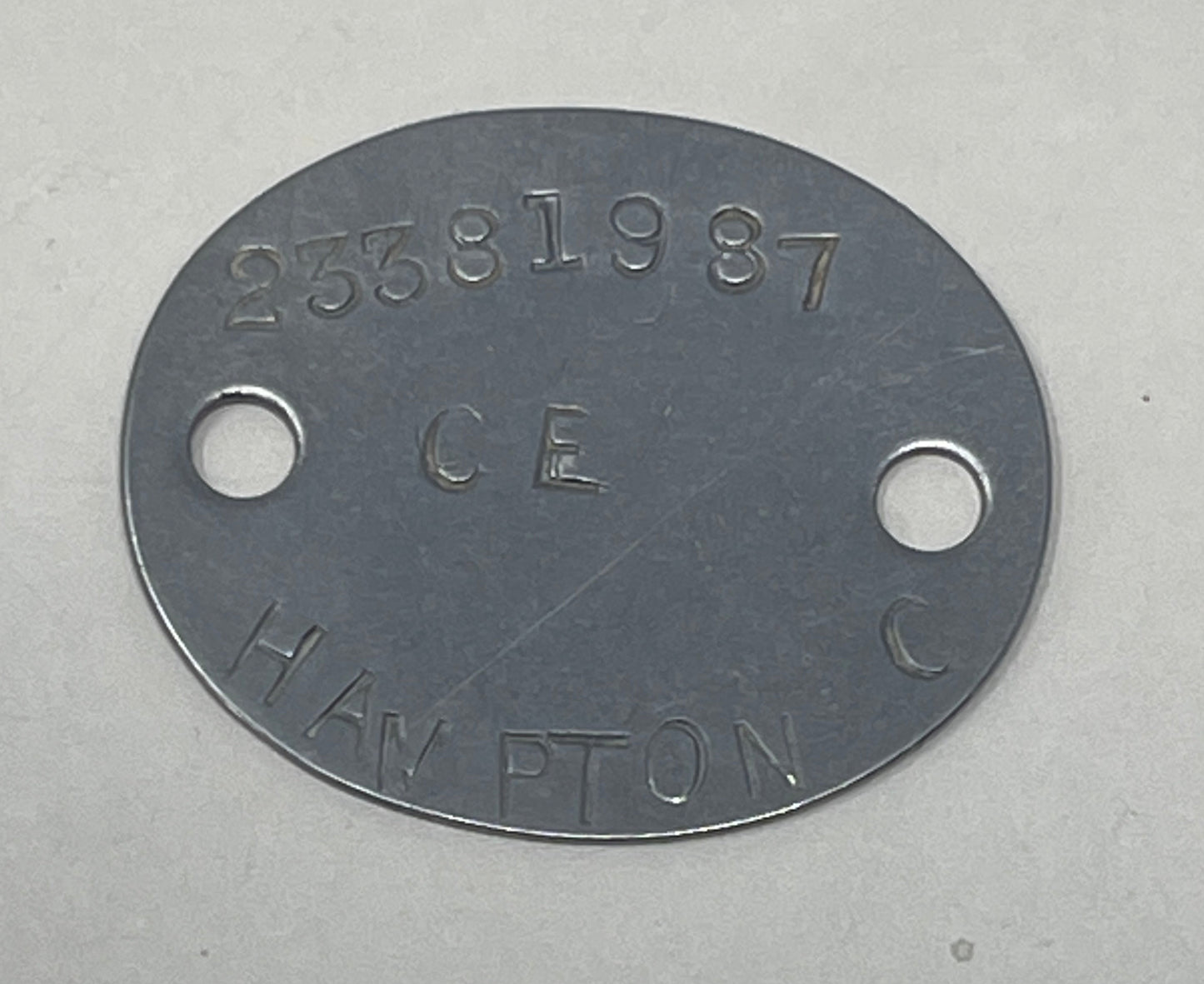 British Army 1950's ID Discs ( Dog Tags )