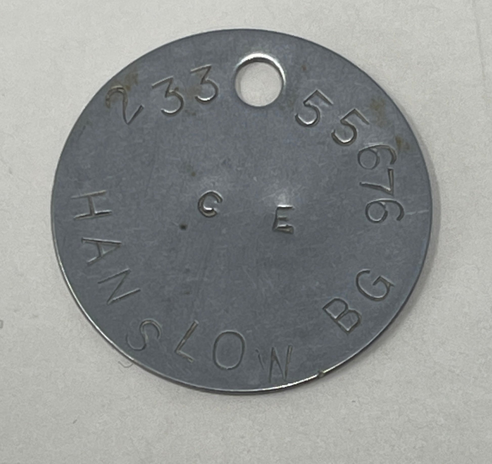 British Army 1950's ID Discs ( Dog Tags )