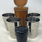 Set of 12 Vintage Stirrup Cups in Leather Case LUCAS