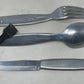 Knife, fork, and spoon set dated 1944