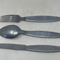 Knife, fork, and spoon set dated 1944