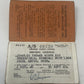 WW2 National Service Grade Card & Misc Paperwork