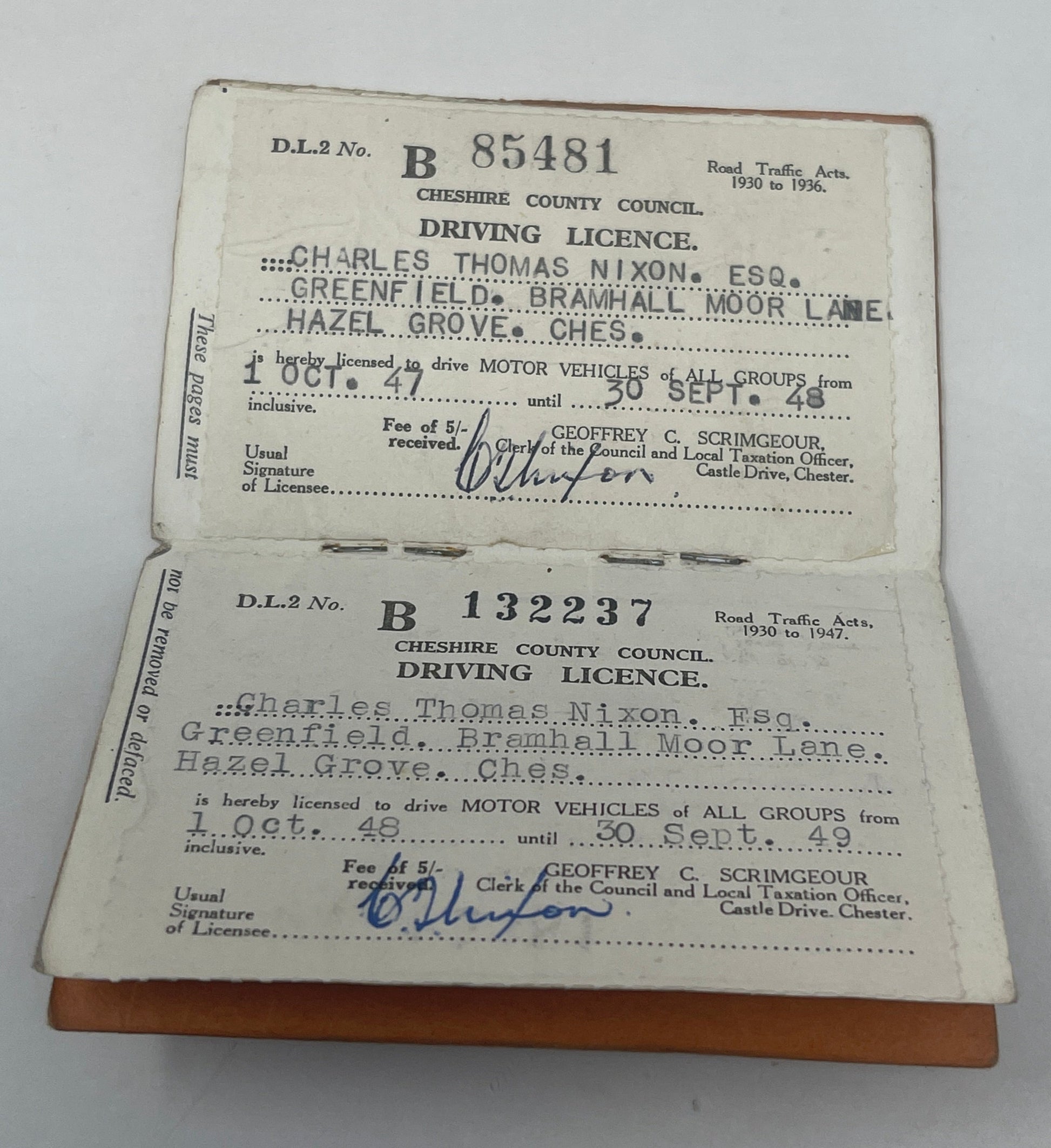 WW2 National Service Grade Card & Misc Paperwork