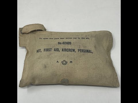 RAF First-Aid, Aircrew, Personal. Stores ref. 9a-02409.