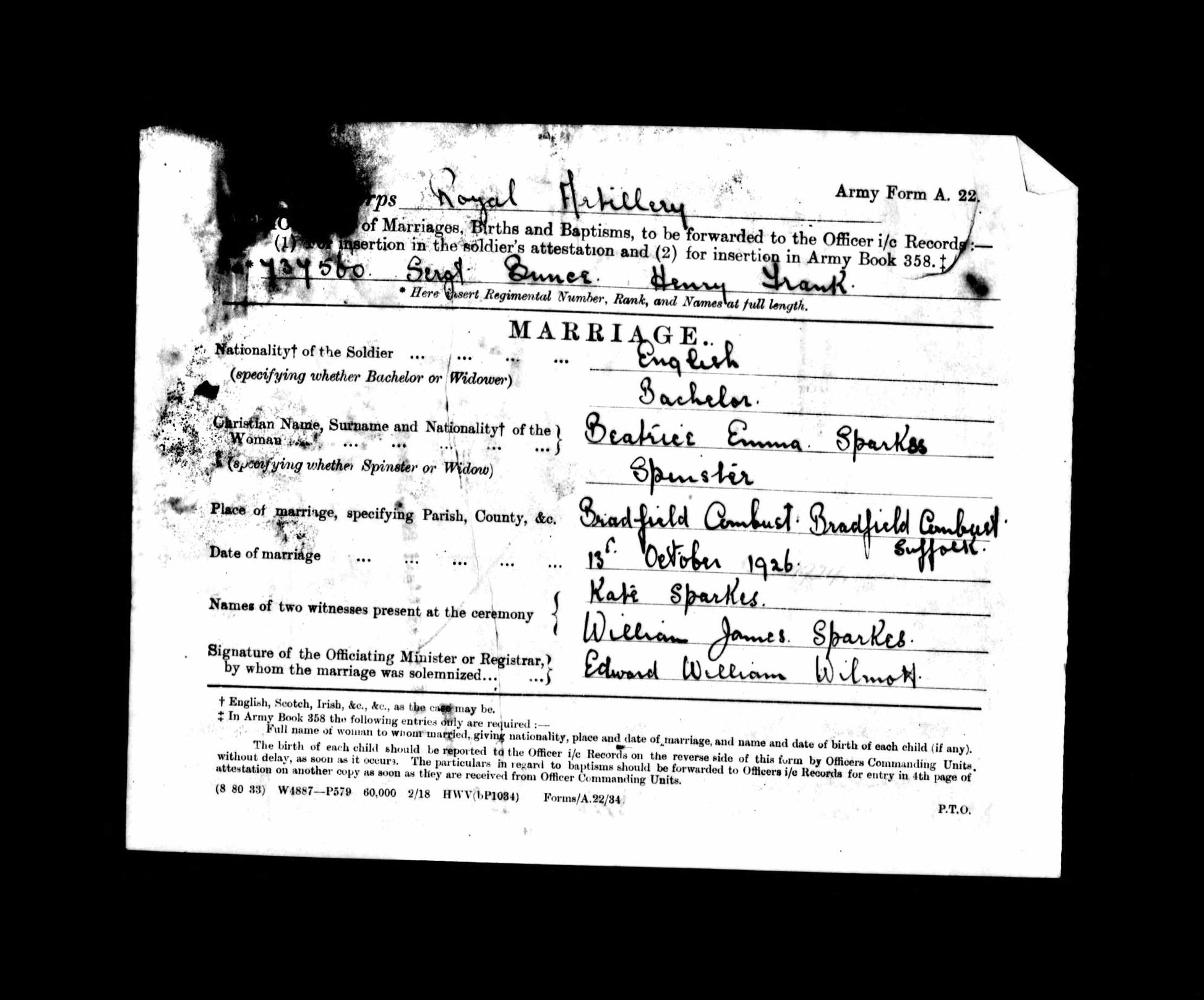 ww1 soldiers service record