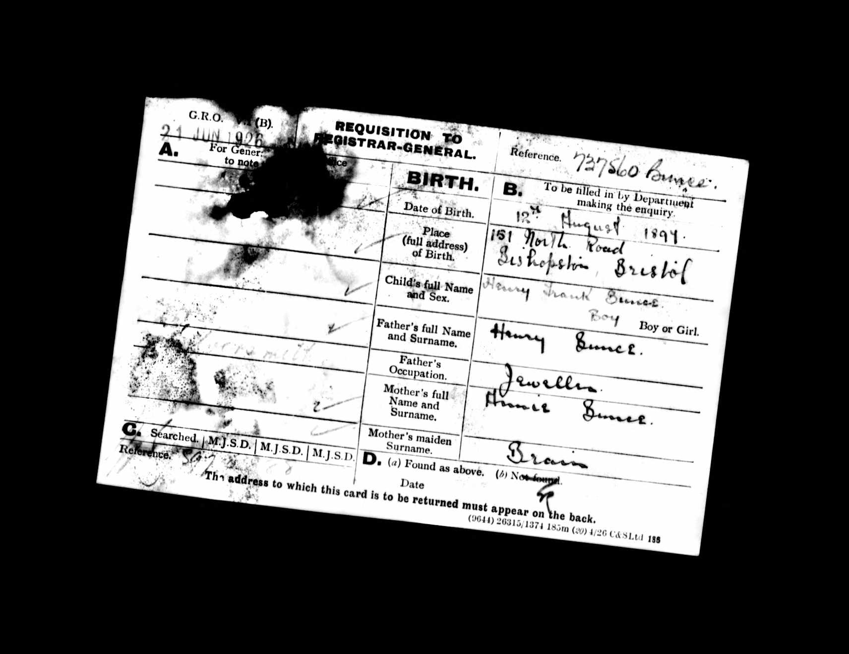 ww1 soldiers service record